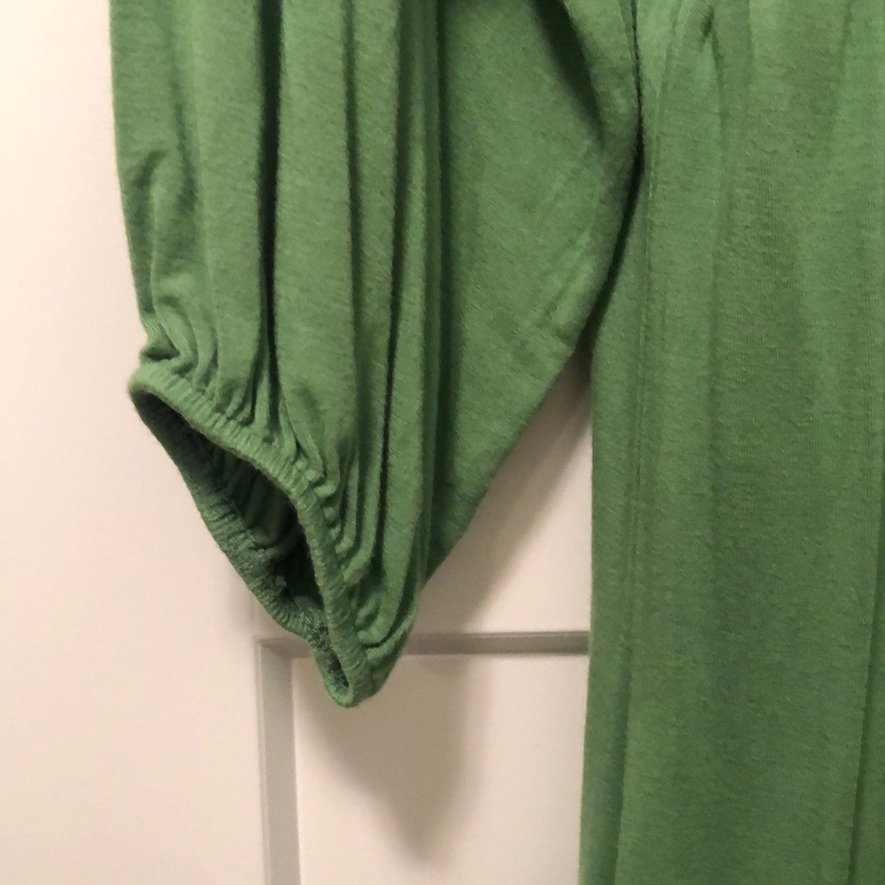 Gianni Bini Green Off-the-Shoulder Dress Size Large - Picture 3 of 4